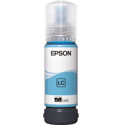 Epson 108 Cyan clair - Bouteille d'encre Epson EcoTank d'origine (C13T09C54A)