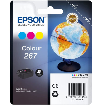 Epson Monobloc Globe 267 - encre DURABrite Ultra 3 couleurs (C13T26704010)