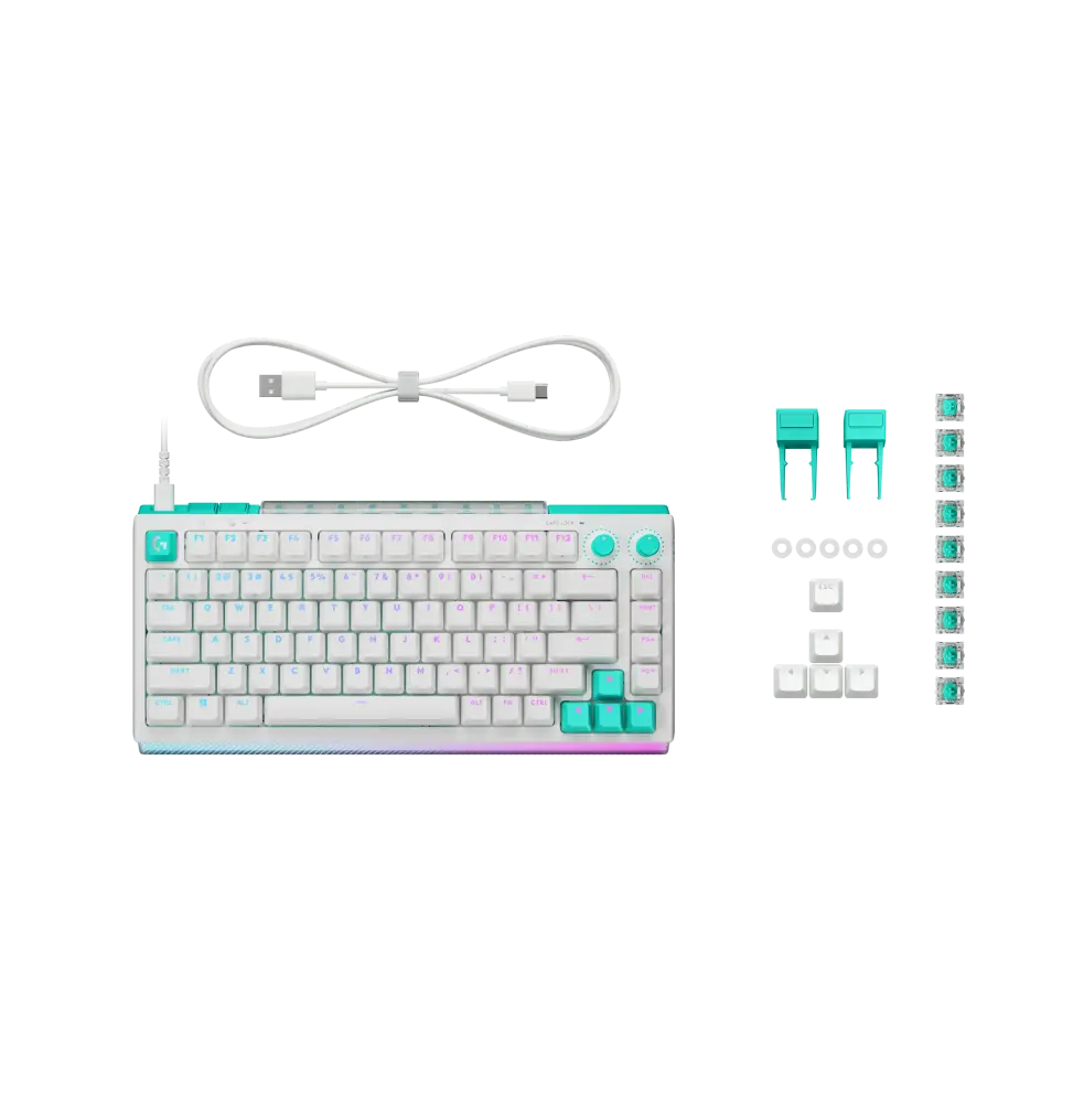 Clavier gaming analogique/mécanique TMR G512 X 75 Blanc (920-013952)