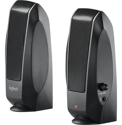 Haut-parleurs stéréo légers Logitech S120 Slim (980-000010) - Logically