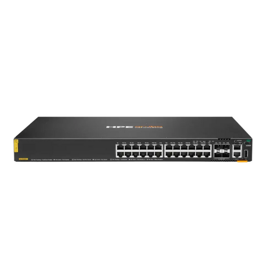 Switch Administrable HPE Aruba CX 6200F 24 ports Classe 4 PoE 4 ports SFP 370W (JL725B)