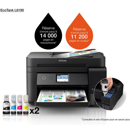 Epson EcoTank L6190 Imprimante MFP à réservoirs rechargeables