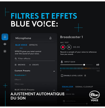 Logitech G Yeti GX Microphone Gaming RVB Dynamique avec LIGHTSYNC (988-000569)