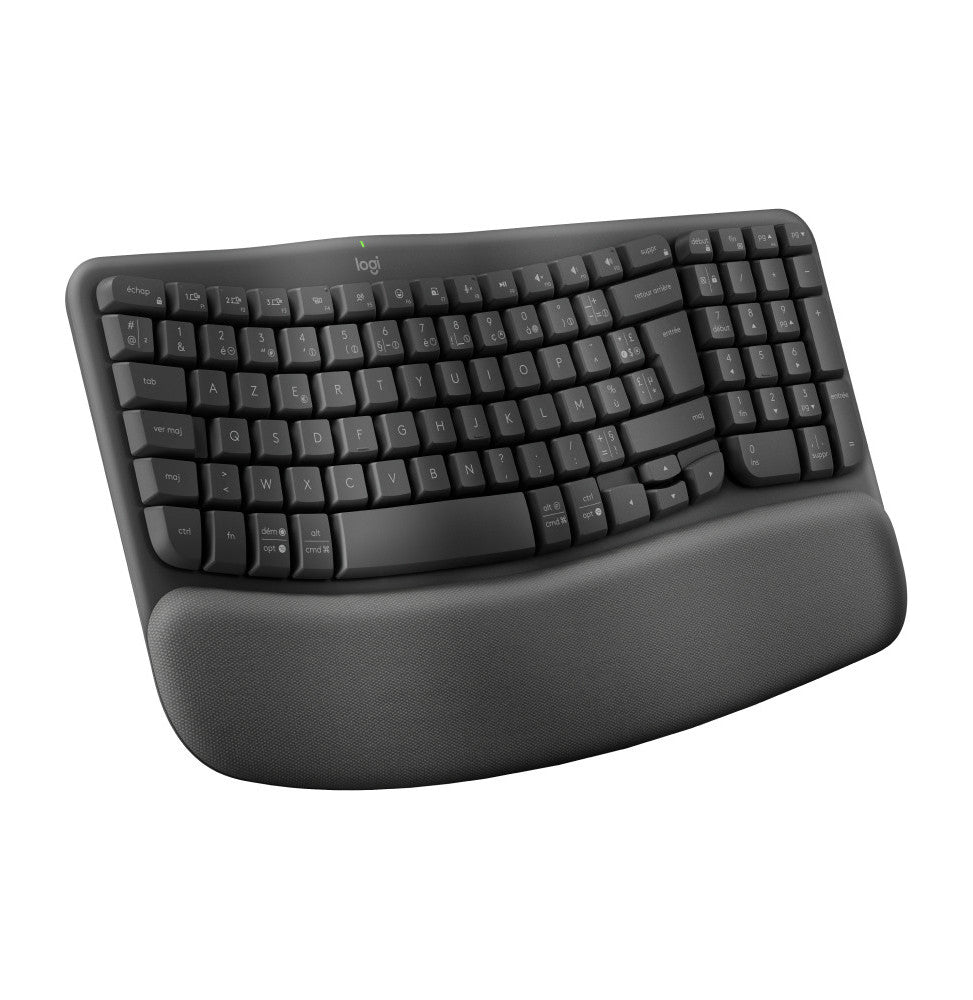 Logitech Wave Keys clavier RF sans fil + Bluetooth AZERTY Français Graphite (920-012286)