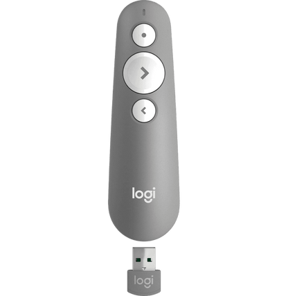 Télécommande de présentation sans fil Laser Logitech R500 - Gris - Logically
