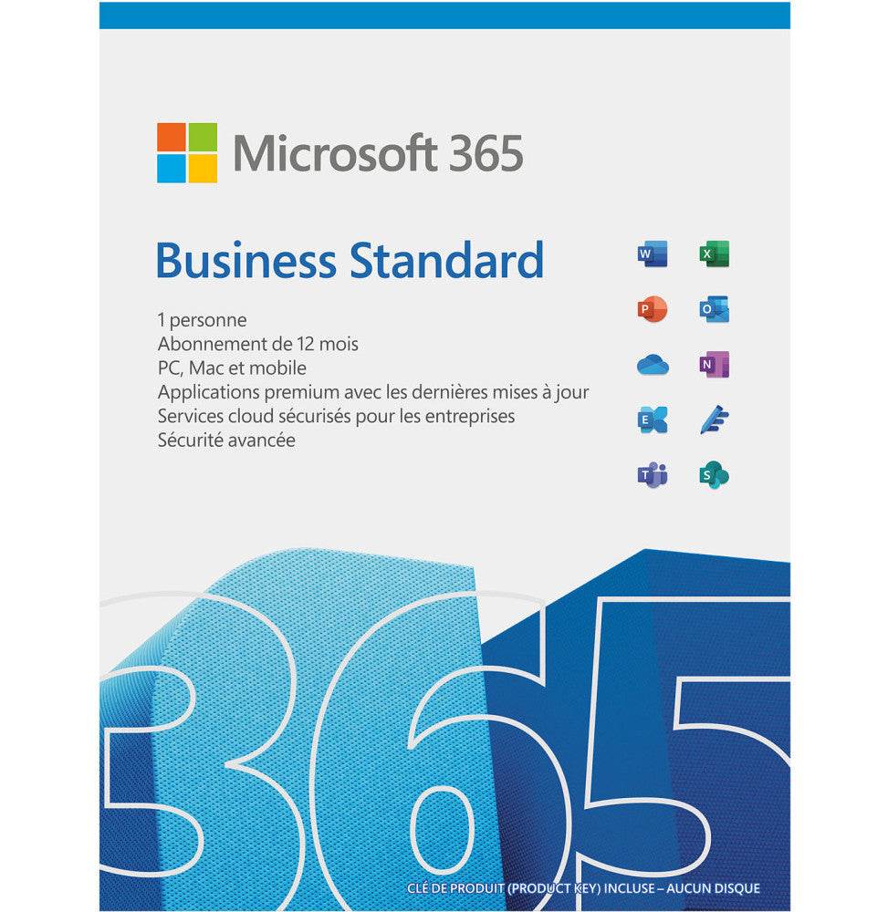 Microsoft 365 Business Standard Français - 1 an - 5 PC 1 utilisateur (KLQ-00667) - Logically