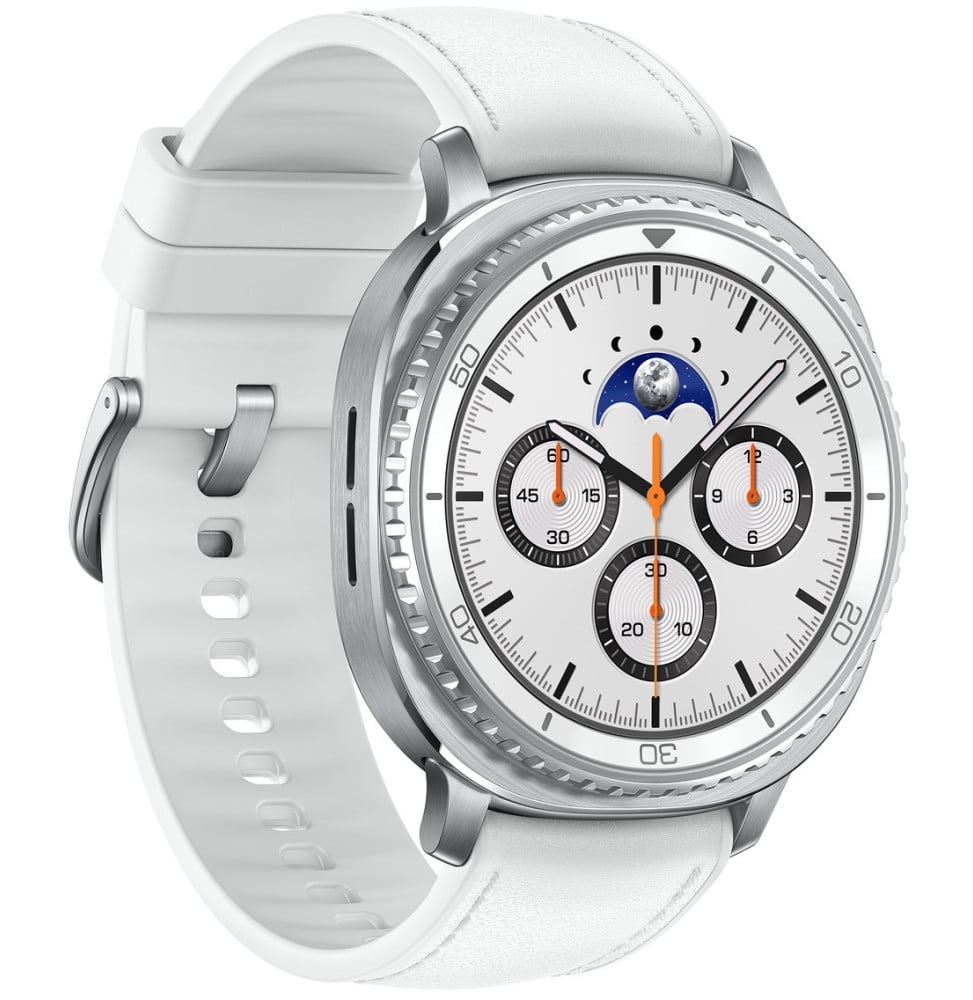 Montre connectée Samsung Galaxy Watch 8 Classic Blanche (Bluetooth, 46mm)