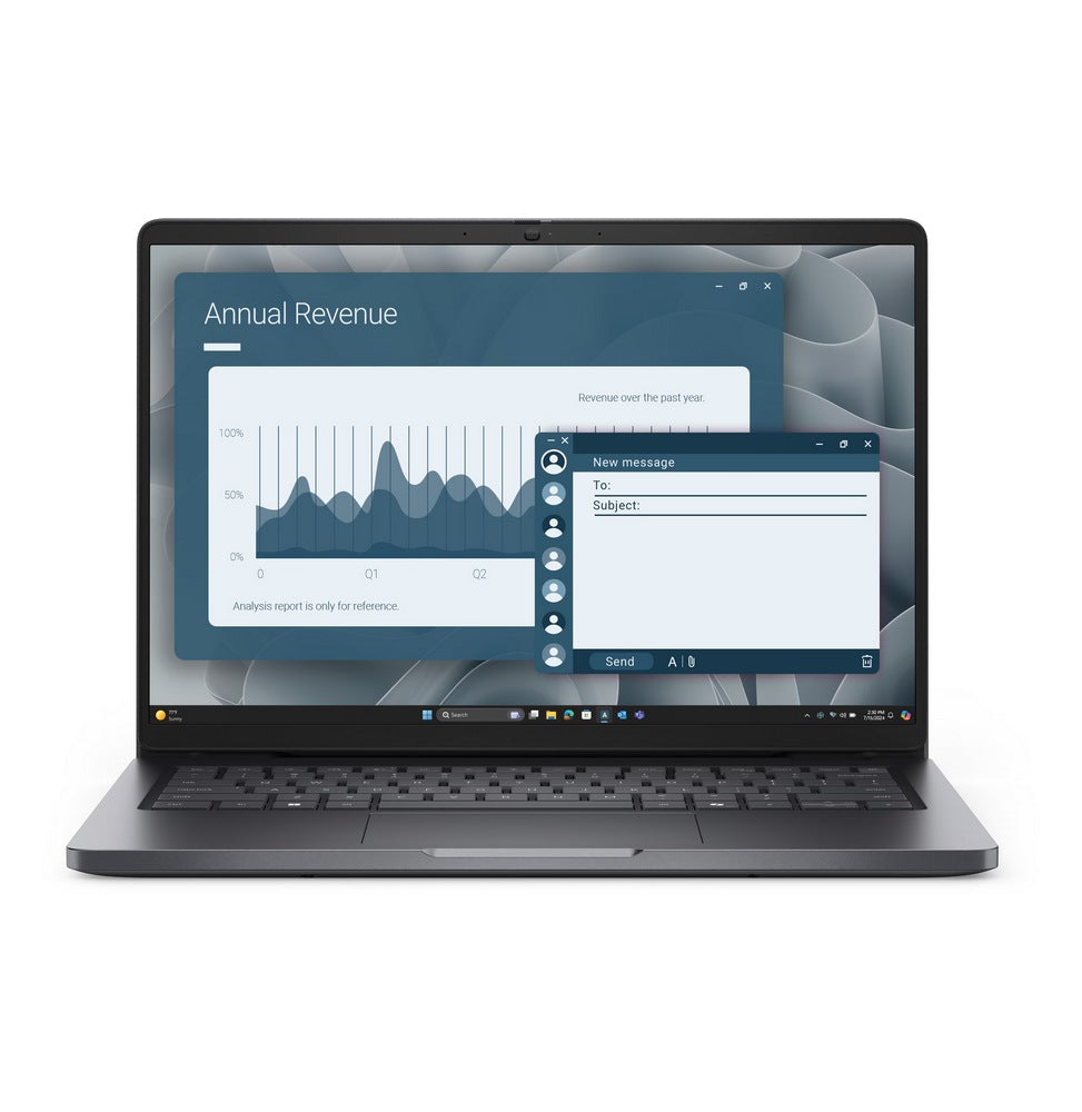 Ordinateur portable Dell Pro 14 - IA intégrée - Core 5-120U 8 Go 512 Go SSD W11P