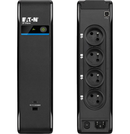 Onduleur Off-line Eaton 3P Ellipse - 1040 W / 1700 VA - 8 prises FR + USB (3P1700UF)