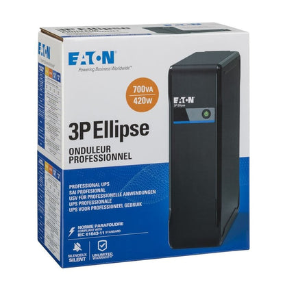 Onduleur Off-line Eaton 3P Ellipse 3P700F - 420 W / 700 VA - 4 prises FR