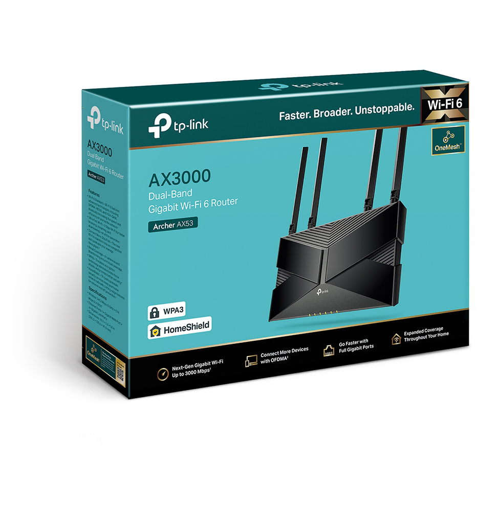 Routeur TP-Link Archer AX53 AX3000 Dual-Band Wi-Fi 6 (ARCHERAX53)