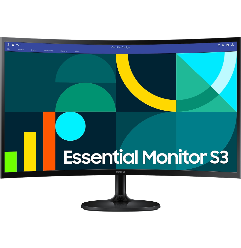Écran 24" incurvé Gaming Full HD Samsung Essential S3 S36GD (LS24D360GAUXEN)