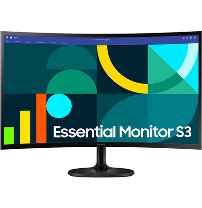 Écran 24" incurvé Gaming Full HD Samsung Essential S3 S36GD (LS24D360GAUXEN)