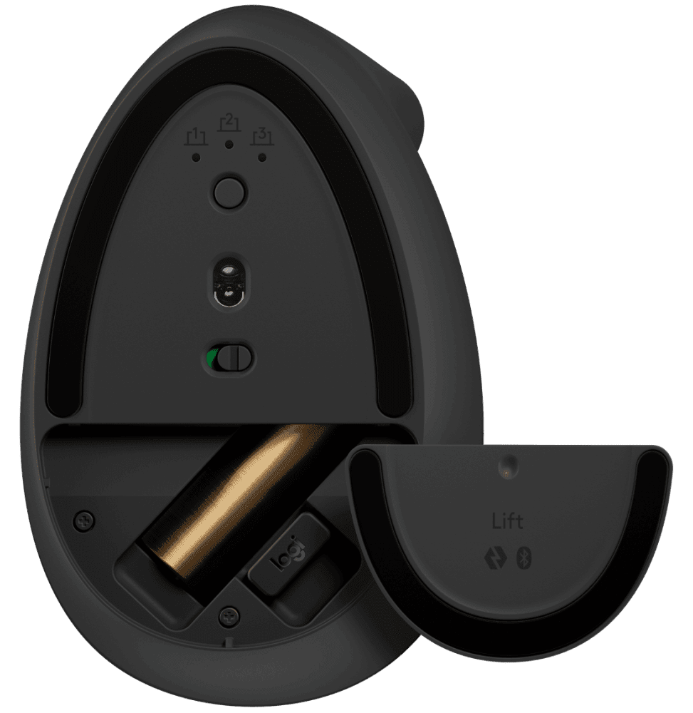 Souris Logitech ergonomique verticale Lift sans fil Bluetooth (910-006473)