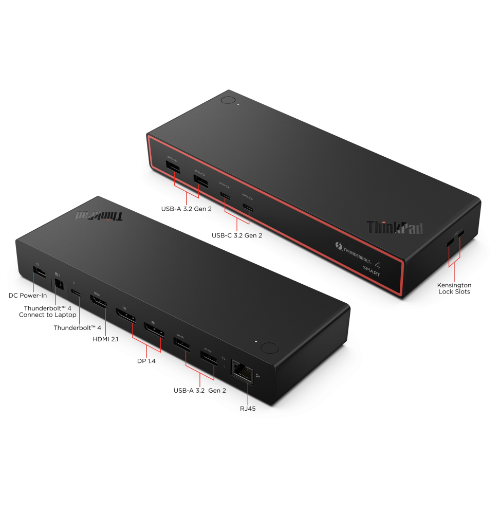 Station d'accueil Lenovo ThinkPad Thunderbolt 4 Smart Dock Gen2 7500 (40BE0135EU)