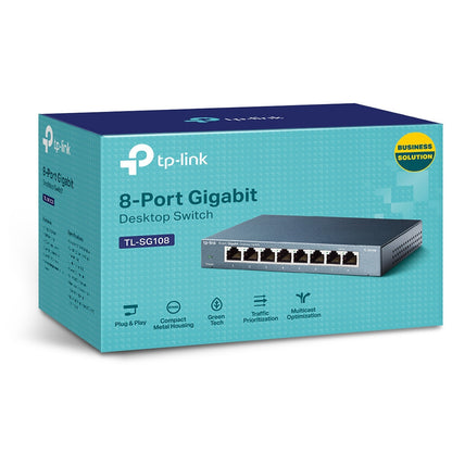 Switch de bureau TP-Link TL-SG108 8 Ports Gigabit