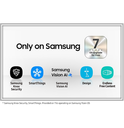 Téléviseur Samsung 65" QLED Q7F 4K Vision AI Smart TV + Récepteur intégré (QA65Q7FAAUXMV)