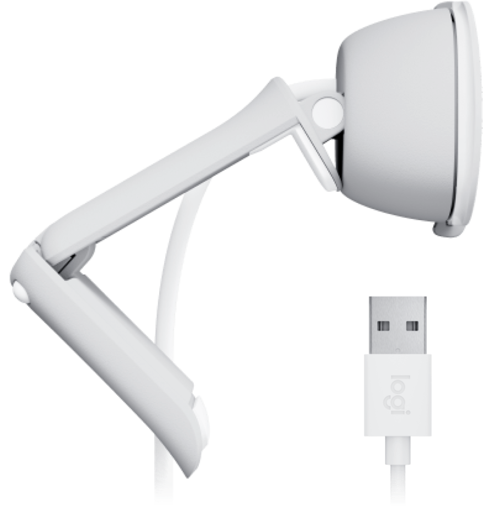 Webcam Logitech Brio 100 Full HD Blanc (960-001617)